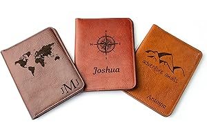 Danique Genuine Natural Cowhide Leather Passport Holder