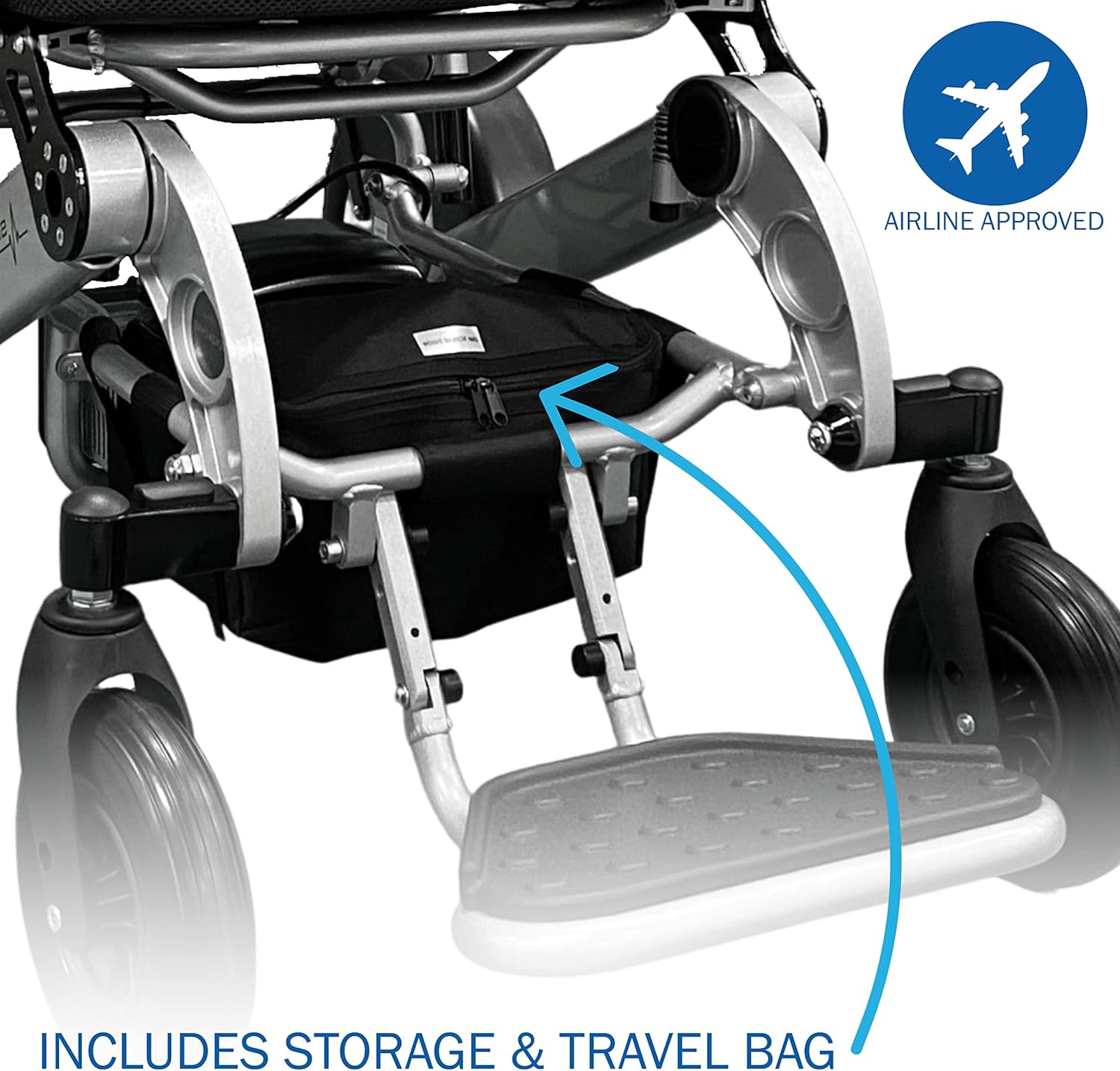 Buy Sentire Med Deluxe Electric Wheelchair for Adults, 600 W Peak Power