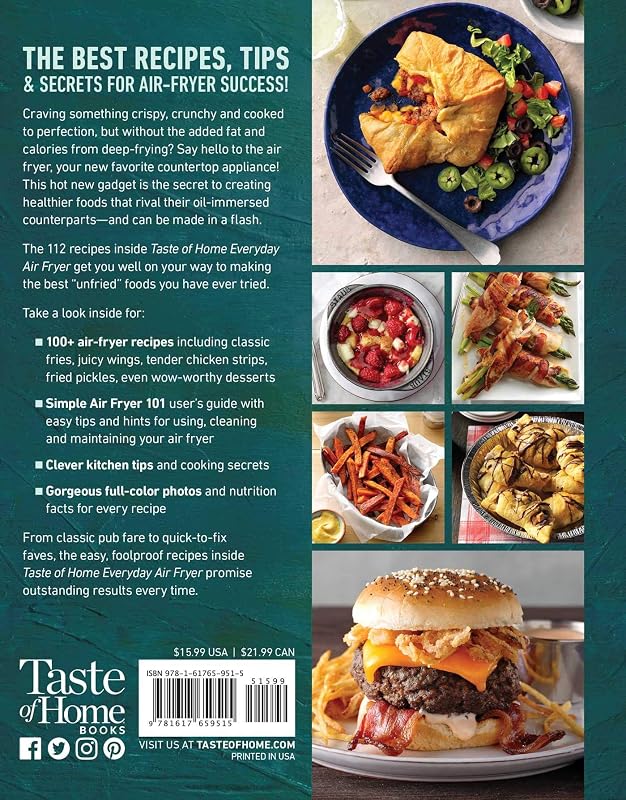 Taste of Home Everyday Air Fryer: 112 Easy Recipes for Weeknight Meals - Features Dinners, Snacks, and Desserts, Paperback image 2