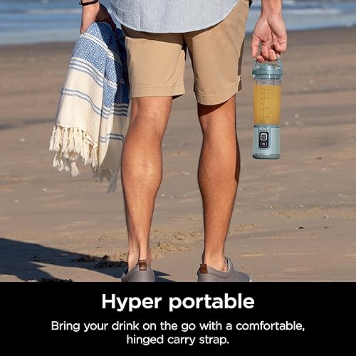 Miniatura 8 de Ninja Blast - Licuadora portátil y accesorios, inalámbrica, recipiente de 18 onzas, licuadora personal para batidos y batidos, tapa a prueba de