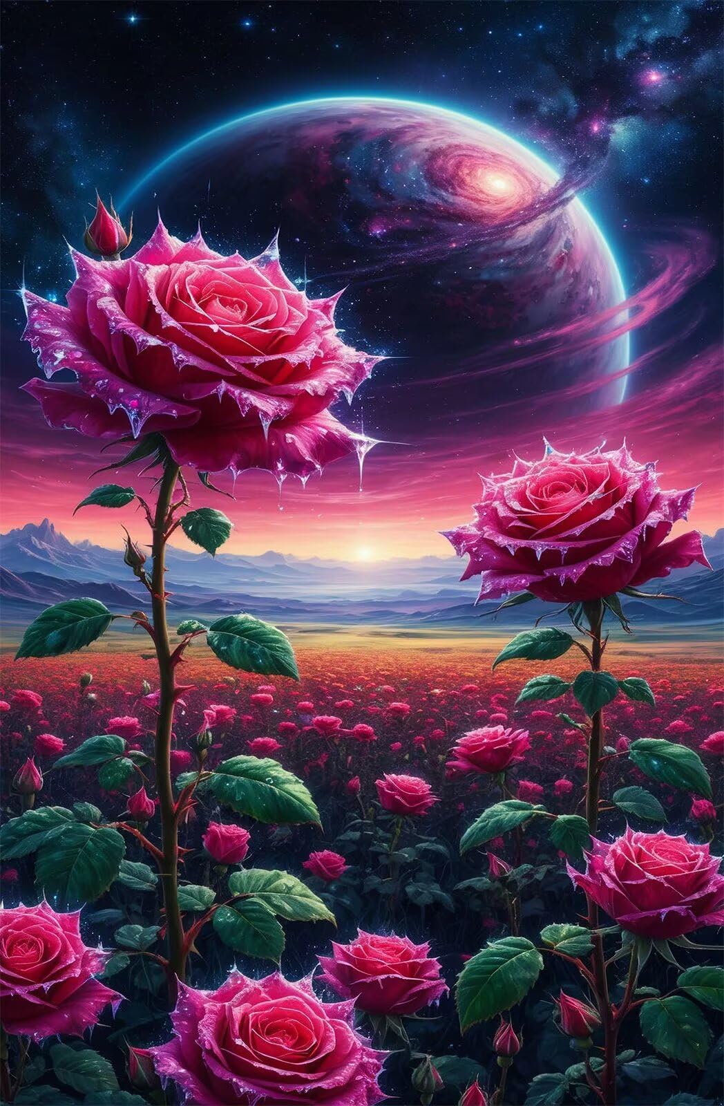 Puzzle 2000 Pezzi Fiori Spaziali Puzzle Classici, Giochi Rilassamento e Intelligence, Puzzles Impossible, Idea Regalo Uomo e Donna