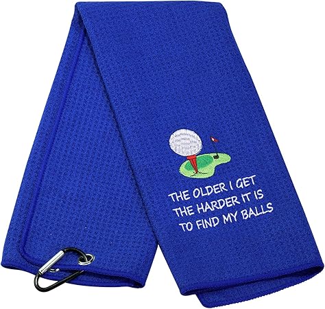 Review Golf Towel Embroidered Golf Towel Gift The Older I Get The Harder It is to Find My Balls Golf Towel Golf Lover Gift (Find My Balls Golf Towel Blue) Review Golf Towel Embroidered Golf Towel Gift The Older I Get The Harder It is to Find My Balls Golf Towel Golf Lover Gift (Find My Balls Golf Towel Blue)