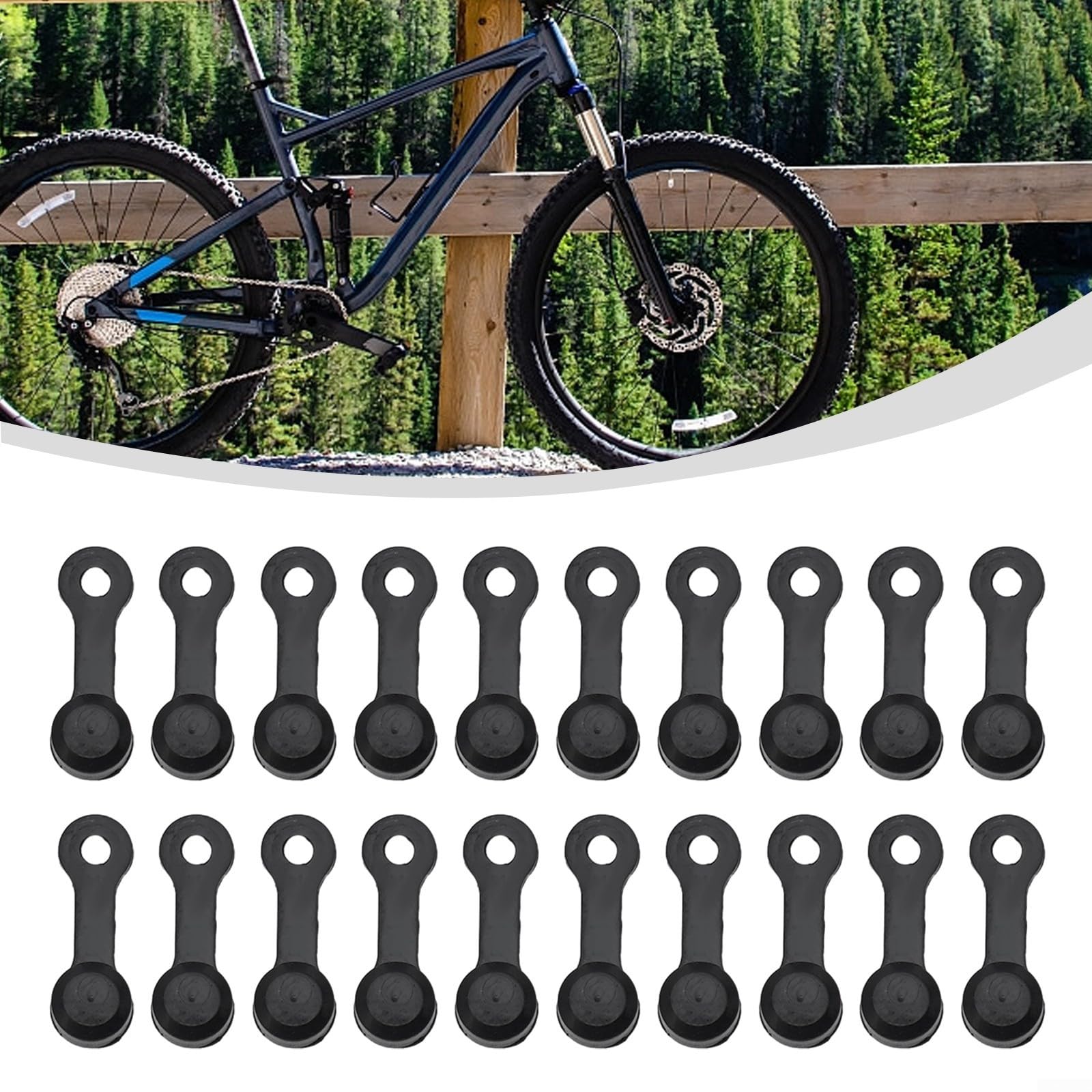 20 tappi a vite in gomma per spurgo delle pinze dei freni idraulici della bicicletta e attività di manutenzione dei fluidi (nero)