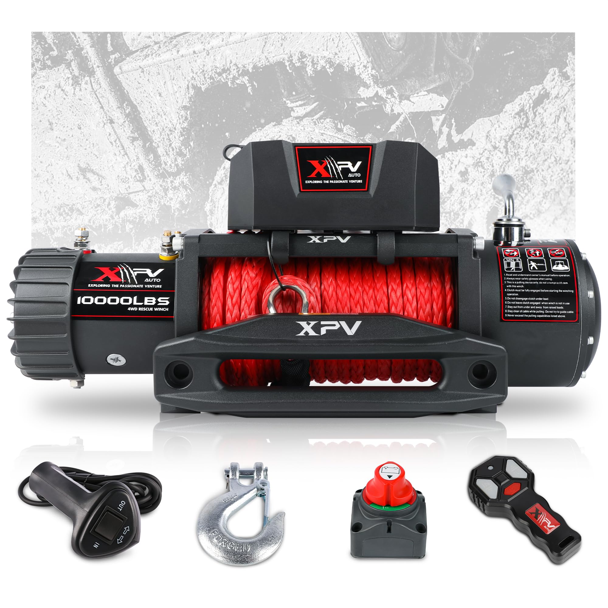 XPV AUTO Electric Winch 10000 lb