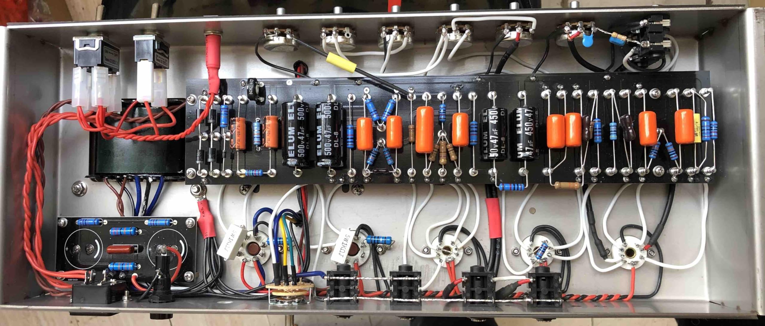 Custom 50-Watt Classic British Style Tone JCM-800 2204HW Handwired Amplifier Head with Master Volume - Image 7