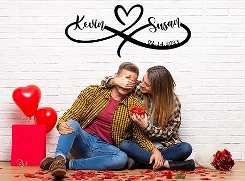 Miniatura 3 de Wedding Gifts for Couples 2024,Infinity Signs with Couple Name, Personalized Valentine'S Day Engagement Gifts, Gifts for Newlyweds, Anniversary