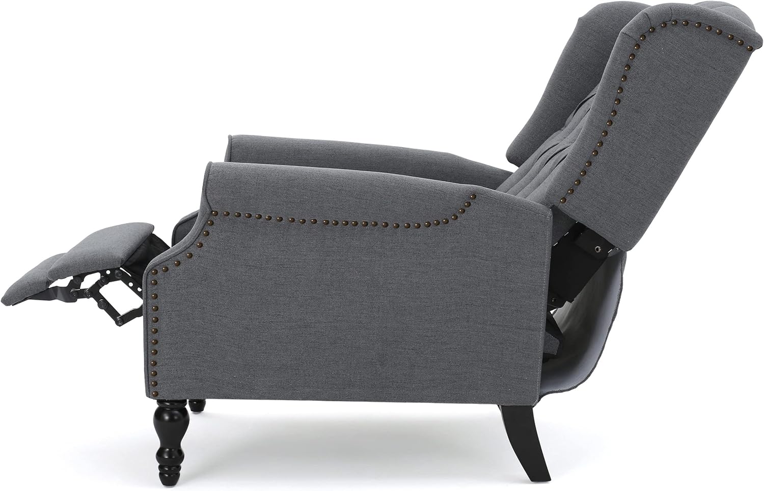 Flash Deals - 80% OFF GDF Studio Elizabeth Tufted Charcoal Fabric Recliner Arm Chair Buy 1 get 1 GDF Studio Elizabeth Tufted Charcoal Fabric Recliner Arm Chair