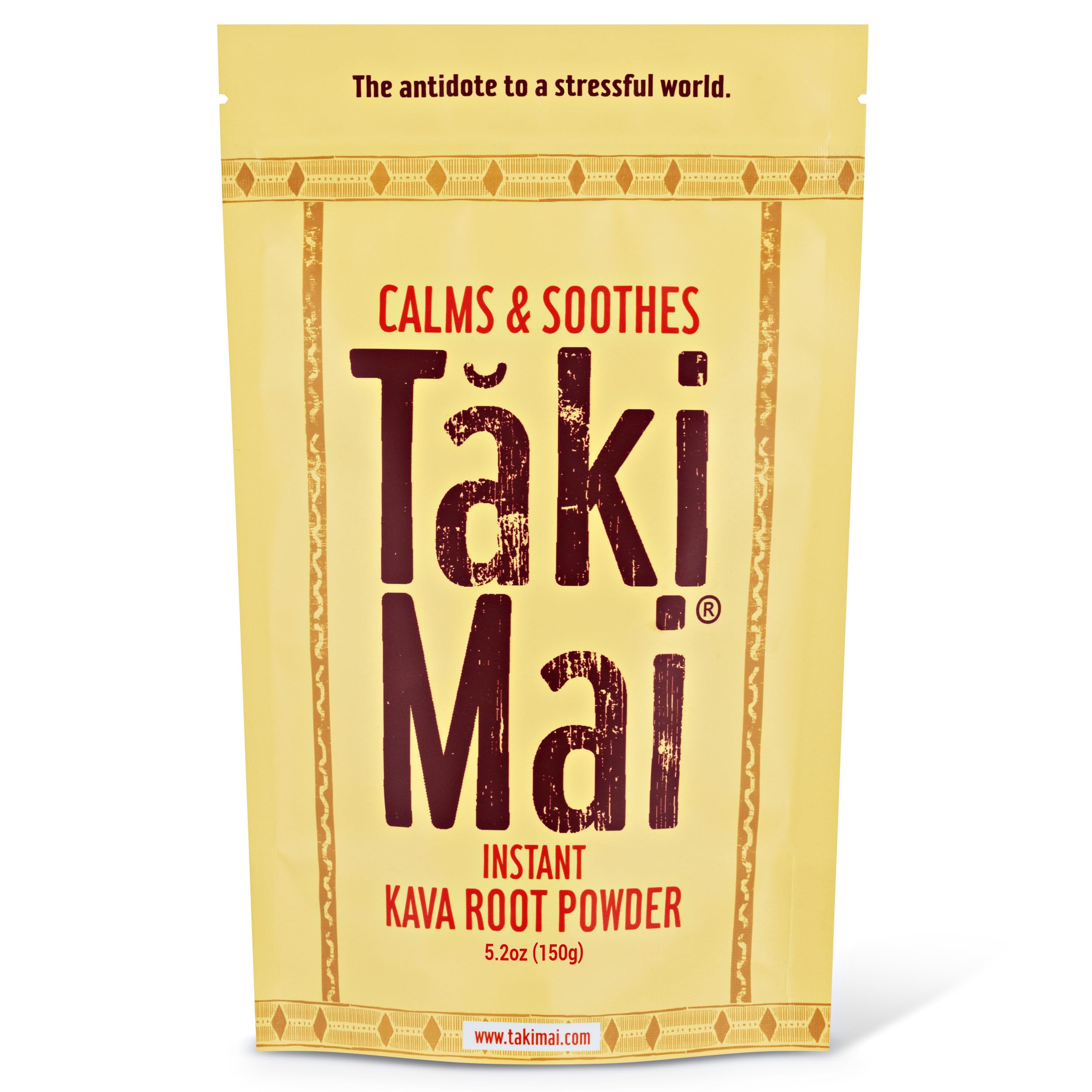 Taki Mai Suplemento Fitoterápico de Kava Kava em Pó Instantâneo Micronizado, 145,6 g