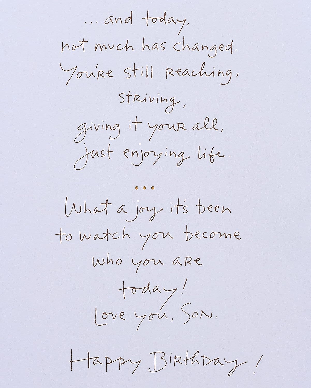 American Greetings Birthday Card for Son (Not Much Has Changed)