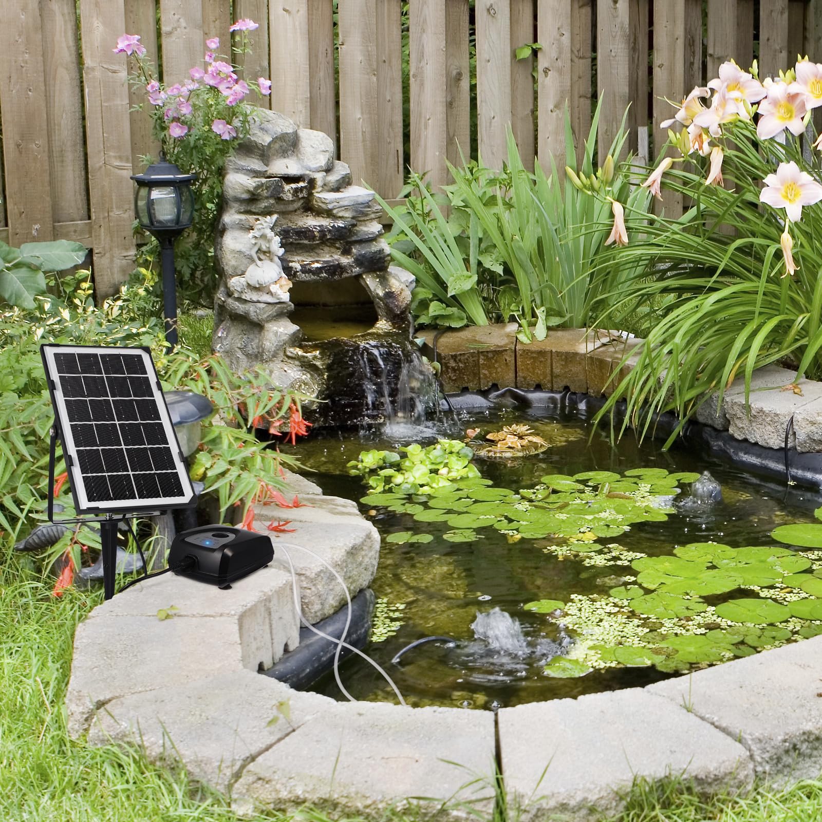 Pompa Solare per Acquario 6v 3,5w ABS Doppia Uscita