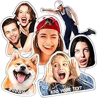 Ueedklaayy Custom Photo Pillows with Face Pictures - Personalized Pet Memorial Gifts for Birthdays, Couples, Women Men - Velvet, Washable