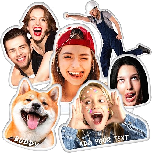 Almohadas personalizadas con imagen, almohada facial personalizada para perros y gatos, regalos personalizados para cumpleaños para mujeres, hombres