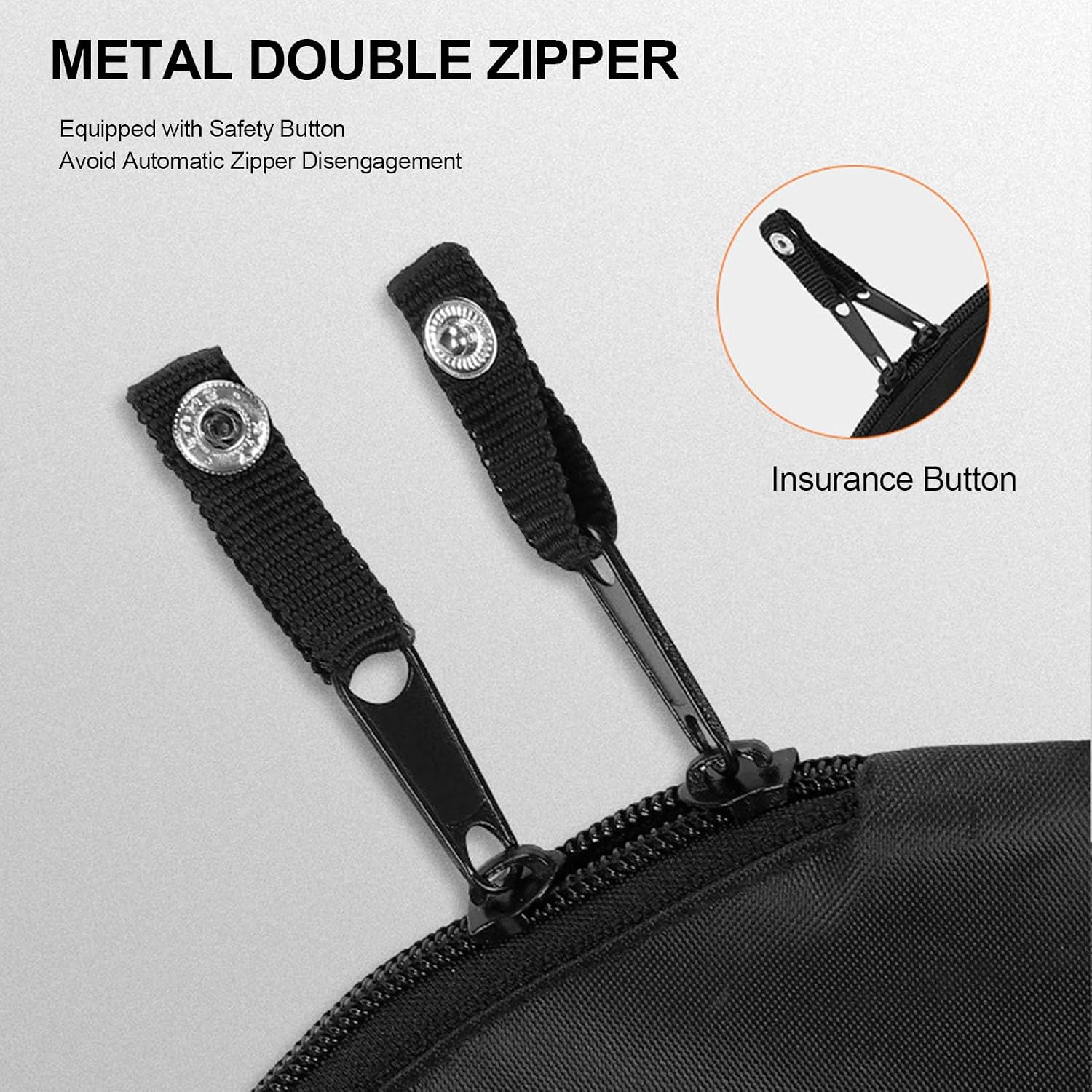 Bicycle Chain Guard Cover, Bicycle Chain Bag, Black, Sleeve Chain Guard Protector, Polyester PVC, Water-Resistant with Reflective Logo, Double Zipper, 68.5x30.5cm, for Road Mountain Folding Bikes