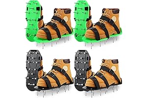 4 Pairs Epoxy Floor Shoe Spikes for Aeration with 58 mm Short Spikes