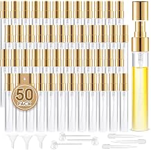 BESNEL Mini Glass Spray Bottle 50pcs 5ml Clear Perfume Spray Bottle Empty