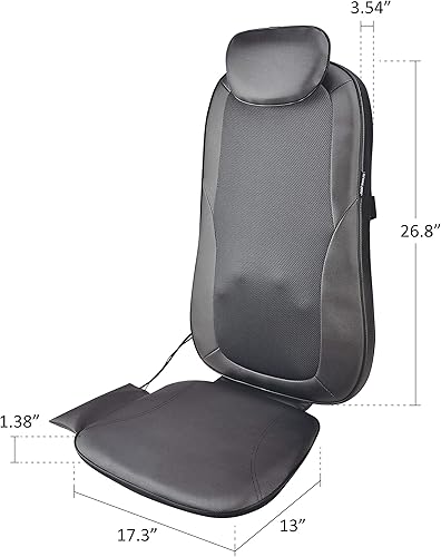 Miniatura 8 de Snailax Shiatsu - Masajeador de espalda con calor almohadilla de masaje para dolor de espalda cojín de asiento de masaje de amasado regalos para