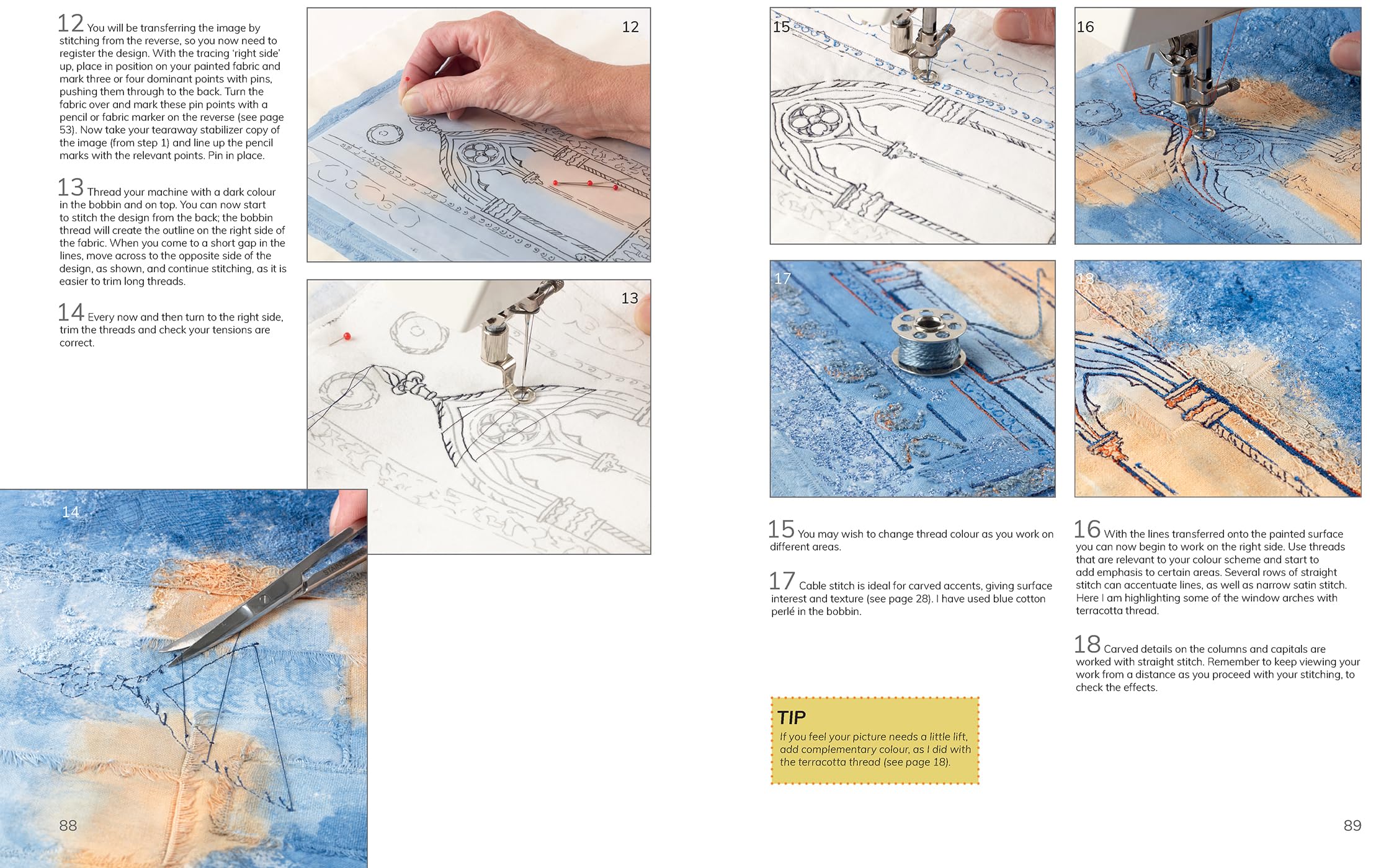 Layer, Paint and Stitch: Create Textile Art with Machine and Hand Stitching