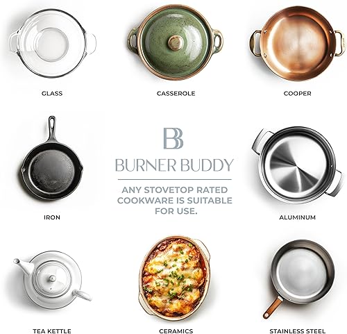 Miniatura 3 de Protector de cubierta de estufa eléctrica, se puede utilizar mientras cocinas, revestimiento de panel de vidrio, puede soportar más de 1400 °F