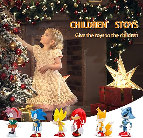 Miniatura 5 de HOUVSSEN 6 piezas de juguetes de personajes de acción 24 pulgadas juguete de juguete para niños y niñas 6 piezas