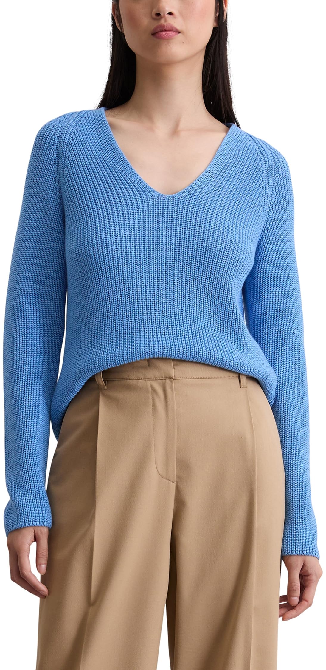 Marc OߴPolo Damen Strickpullover mit V-Ausschnitt Relaxed Fit