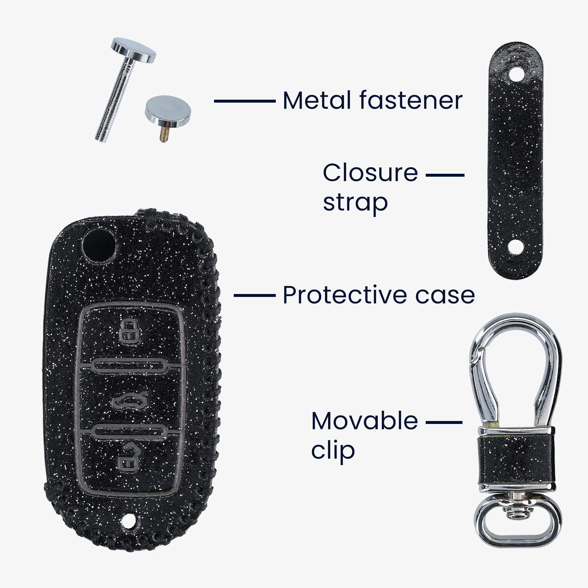 Coprichiave In Silicone Per VW Skoda Seat - Cover Protettiva Con 3 Tasti - Foto 8