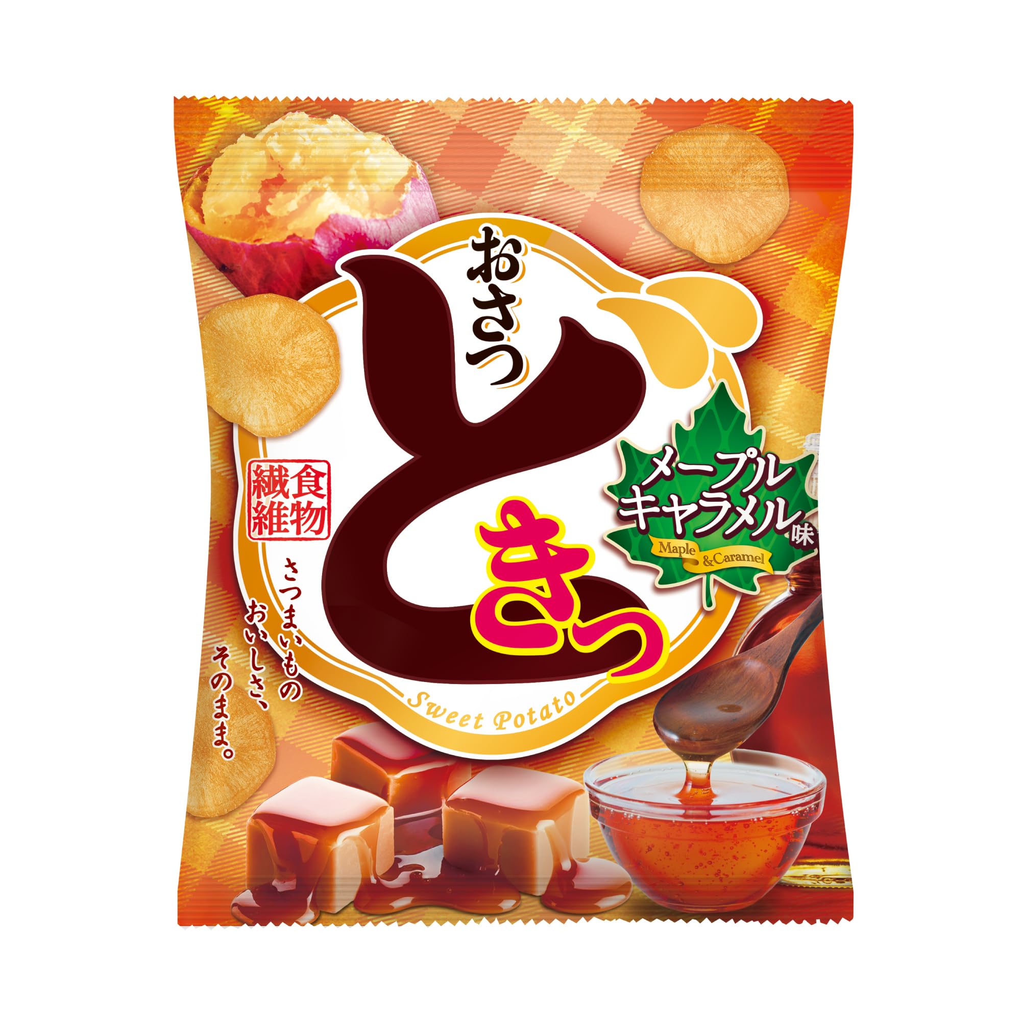 Amazon.co.jp: UHA味覚糖 おさつどきっ メープルキャラメル味 60g×10袋