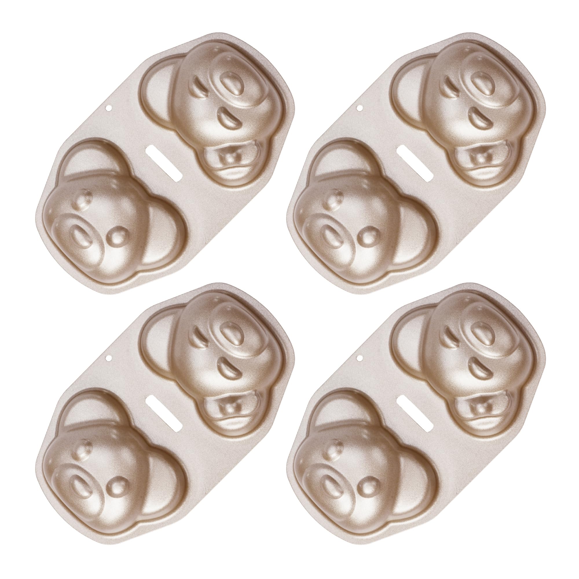 Amazon.co.jp: Bakeley 動物マドレーヌ 型 2 個のクマ炭素鋼ケーキ型