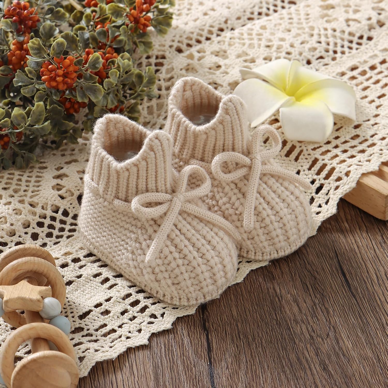 Baby Booties Newbron Boys Girls Shoes Knitted Socks
