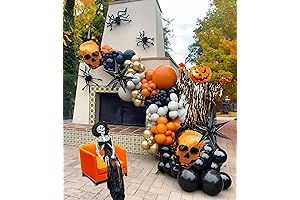 Fall Halloween Balloon Garland Arch Kit: Spooky Decor for Your Spooktacular Party