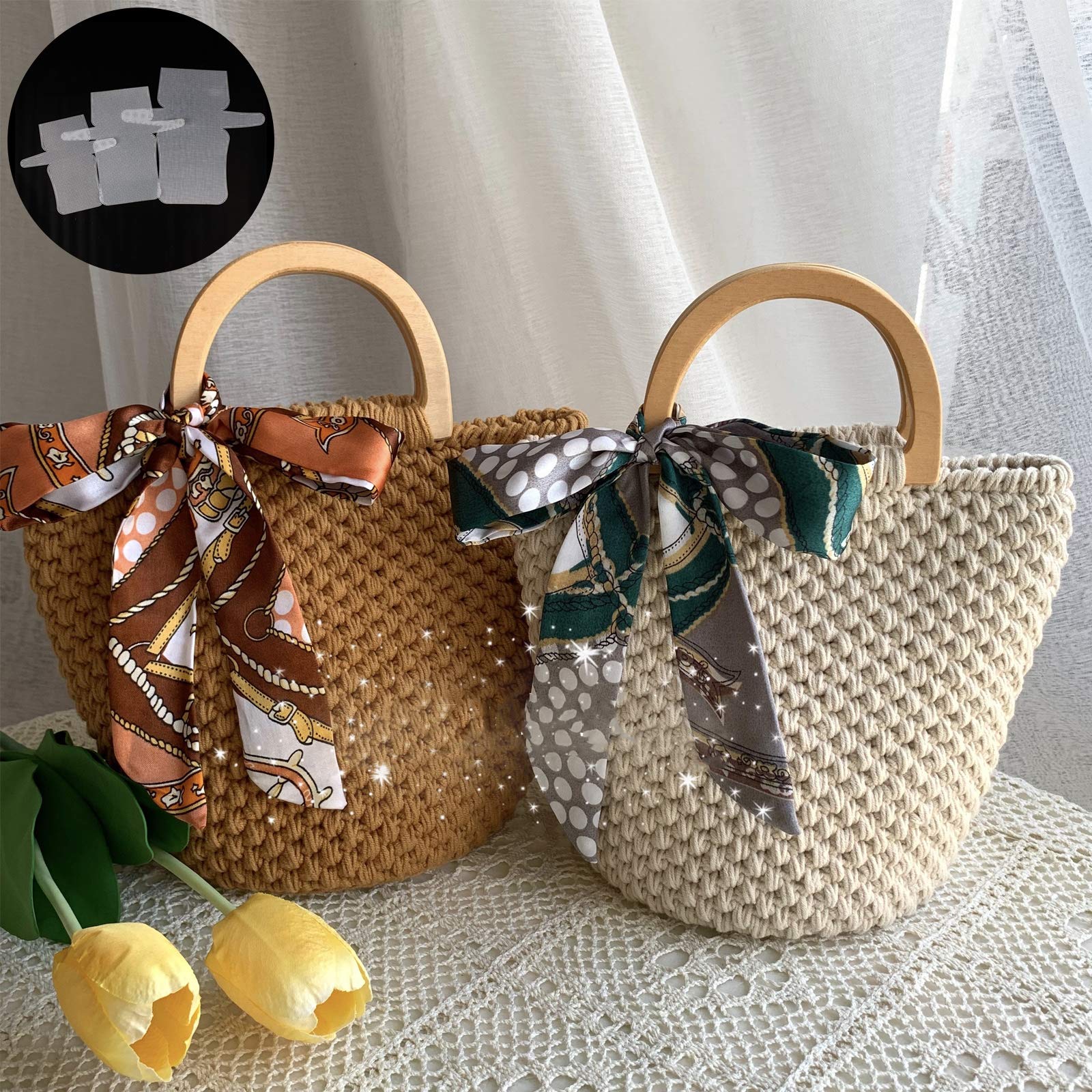 QUARKZMAN 10Pcs 7" Feuille De Toile En Maille Plastique Rond Toile Pure à Pointe D'Aiguille Pour Broderie, Tricot, Crochet, Fil Acrylique, Artisanat Blanc