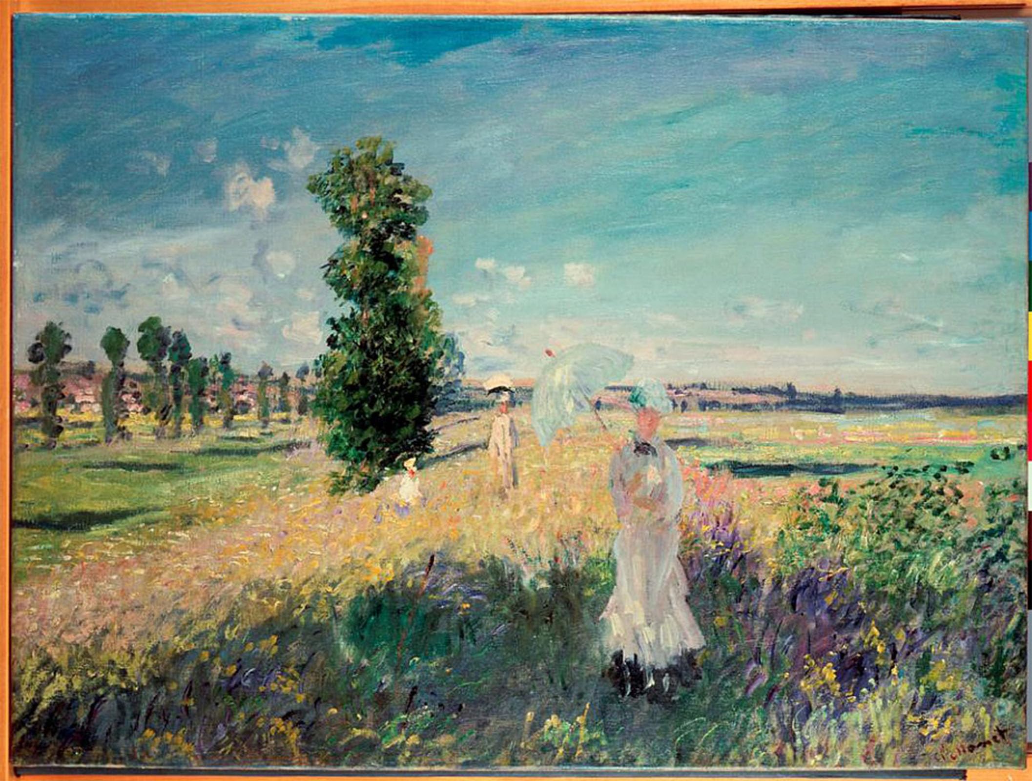 ARTXLXXBN Famous Prints Artwork Pictures Poster Painting Art the Promenade by Claude Monet Artwork Landscape Pictures for Home Decor 60x90cm