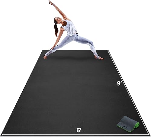 Miniatura 10 de Gorilla Mats Tapete de yoga extra grande de alta calidad, 0.354 x 0.236 x 0.315in, extra grueso y ultra cómodo, no tóxico, antideslizante, tapete de