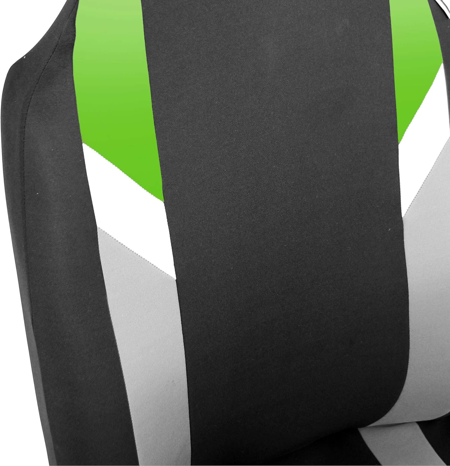 FH Group Front Set Cloth Car Seat Covers for Bucket Seats, 1-Piece Seat Cover, Universal Fit, Airbag Compatible, SUV, Van Seat Covers, Green