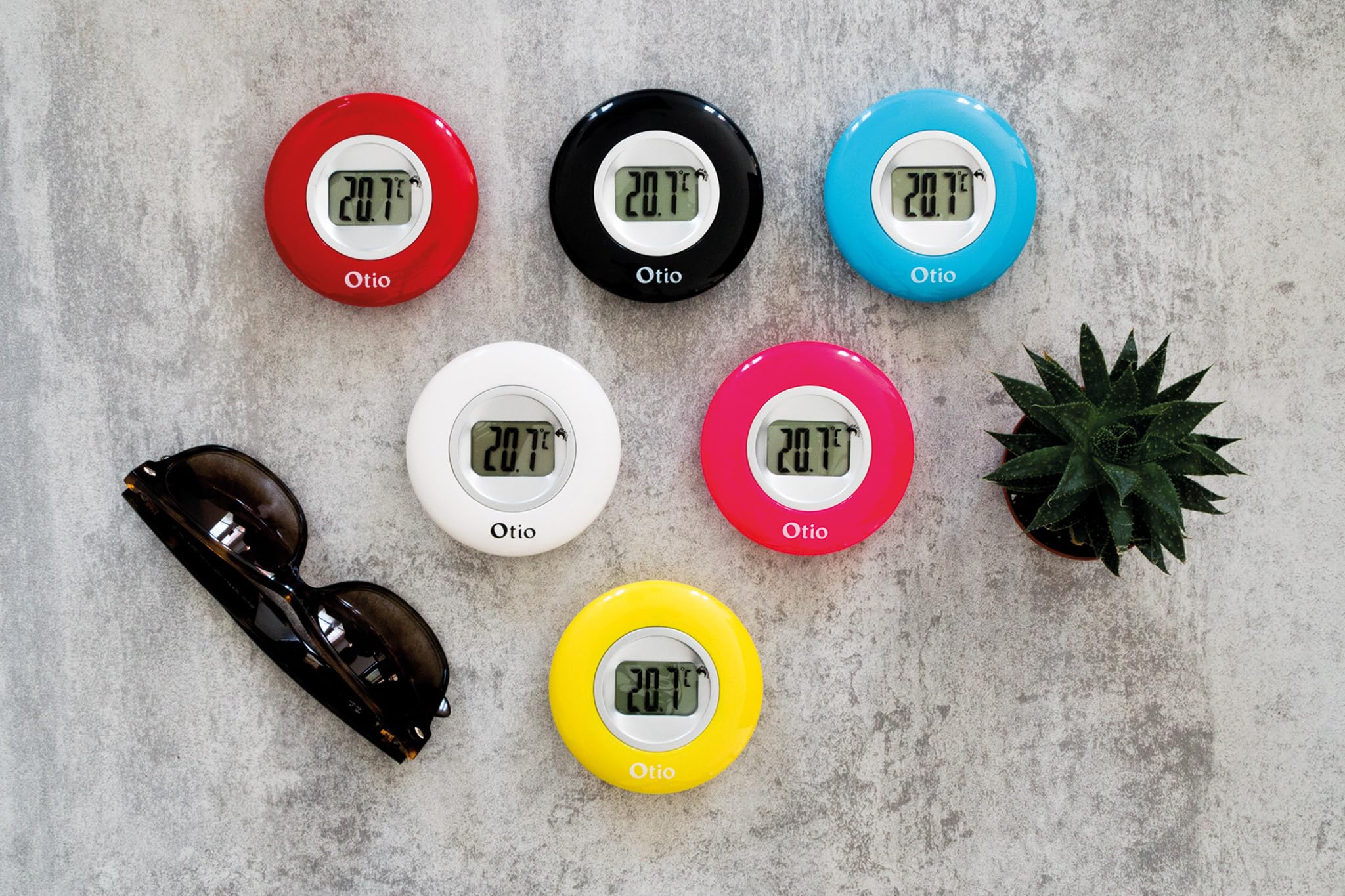 Thermomètre intérieur LCD blanc Otio