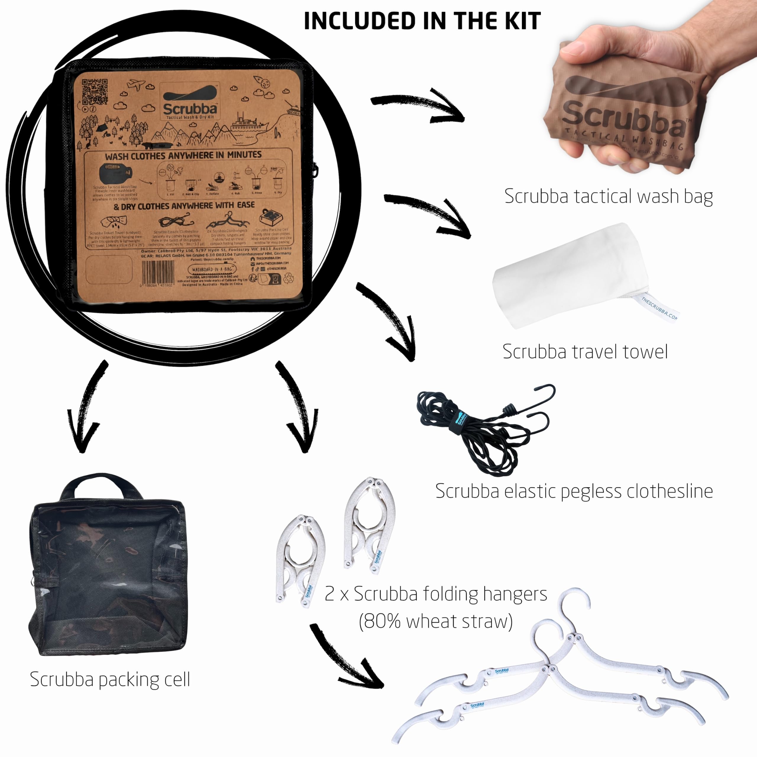 Amazon.co.jp: 旅行用洗濯袋 Scrubba Washbag スクラバ ウォッシュ