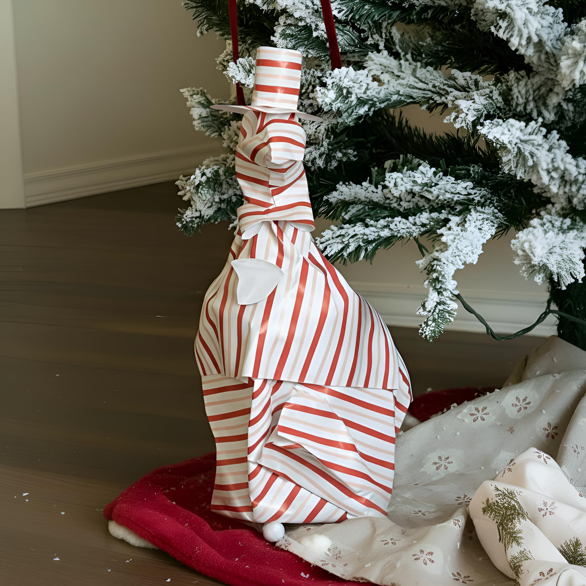 View 1 of [Goose is broken into  parts] Kathfly Valentine's Day Porch Goose Gift 23 Inch Lawn Decor Including Plaster Goose Statue and DIY Outfit for Outdoor Garden Yard Lawn Patio Valentines Gifts Decoration