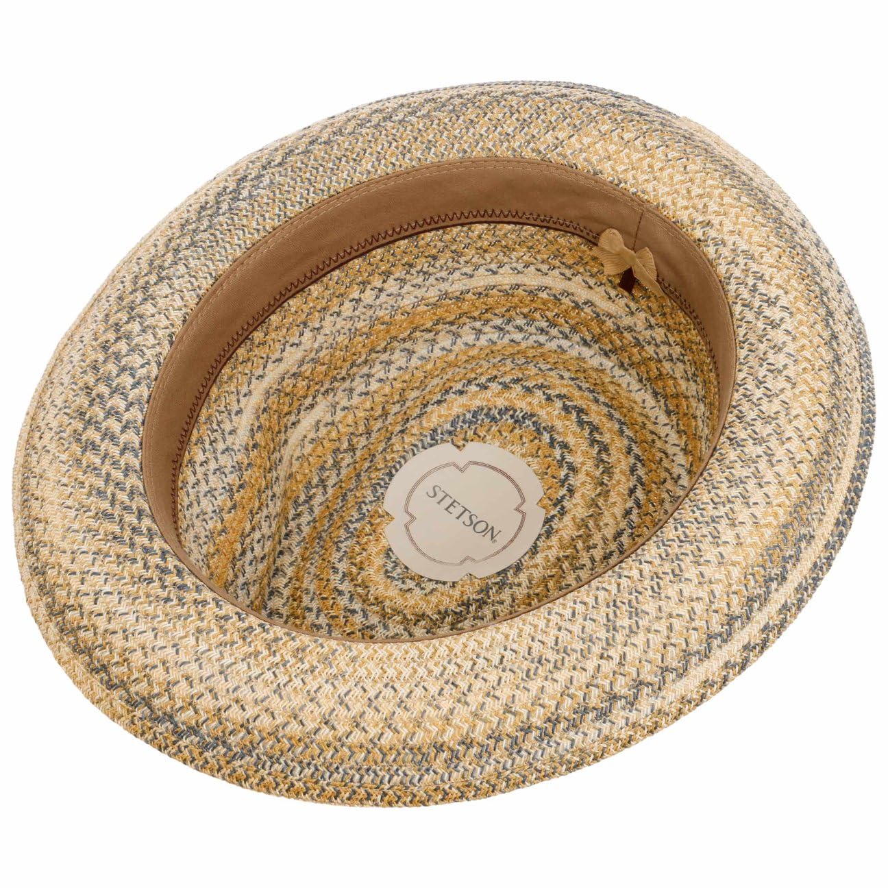Stetson Bellano Chapeau Player Paille Toyo Chine Multicolore Bande Reps Multicolore Femme Homme Printemps Ete