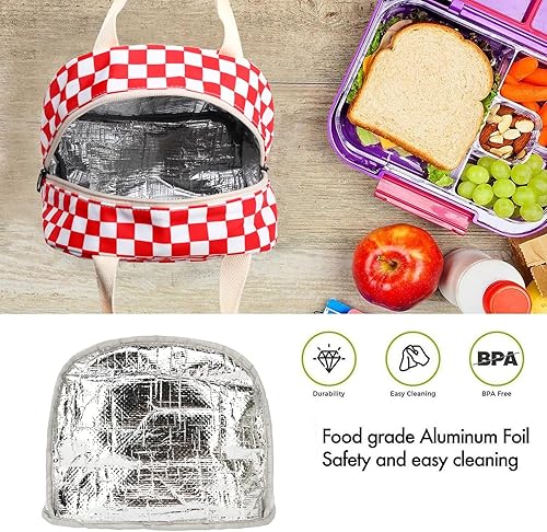 Miniatura 9 de Lonchera con diseño de aguacate para mujeres y niñas, con aislamiento, reutilizable, para niños, adultos, escuela, trabajo, picnic, viajes