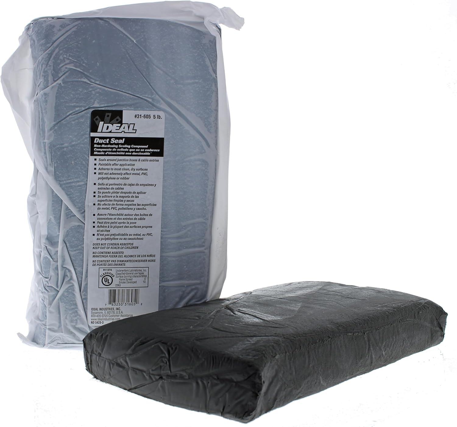 IDEAL Electrical 31-605 Duct Seal, 5 lb. Block