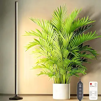 Vertical Grow Lights for Indoor Plants Full Spectrum 36W, 57 Inch Plant Lights for Seed Starting with Timer and 10 Level Dimmable Standing Plant Growing Lamp for Greenhouse with Hanging Accessories
