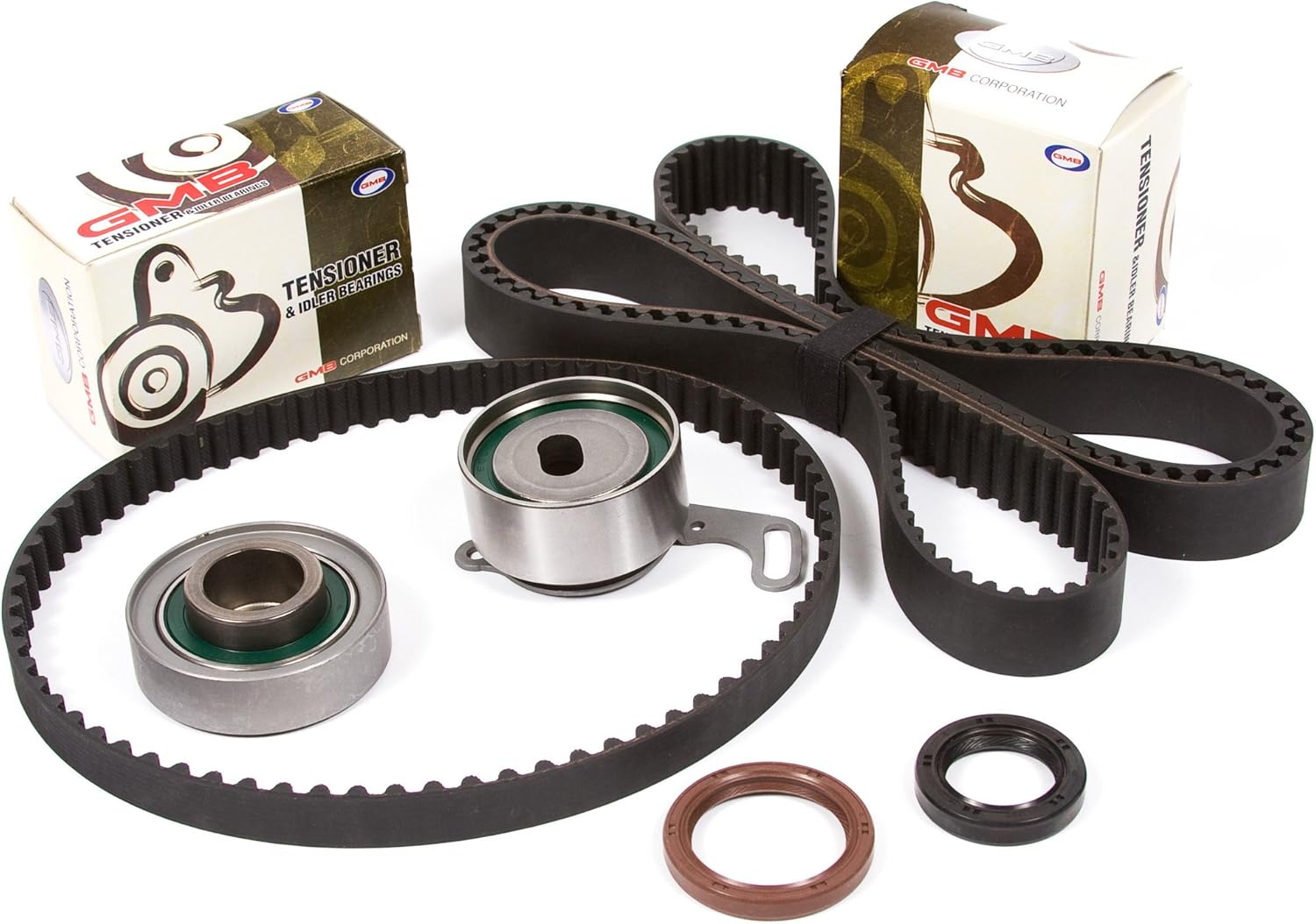 Evergreen TBK244 Compatible With 94-02 Acura CL Honda Accord Odyssey Isuzu Oasis 2.2 2.3 F22B1 F23A1 F23A4 F23A5 F23A7 Timing Belt Kit