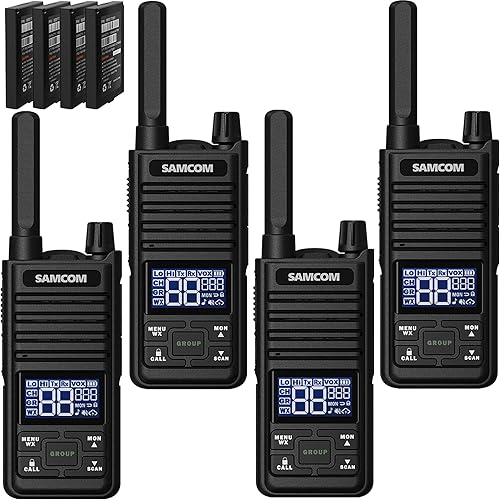 Miniatura 7 de SAMCOM Radios de 2 vías GMRS de largo alcance (2022 actualizado), cargador USB, radios bidireccionales, mini walkie talkies para adultos, 30