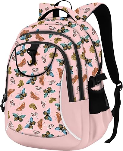Miniatura 35 de Mochila escolar estilo Rickyh, mochila de viaje estilo Rickyh para hombres y mujeres, mochila ligera con compartimento para portátil, Tamaño único,