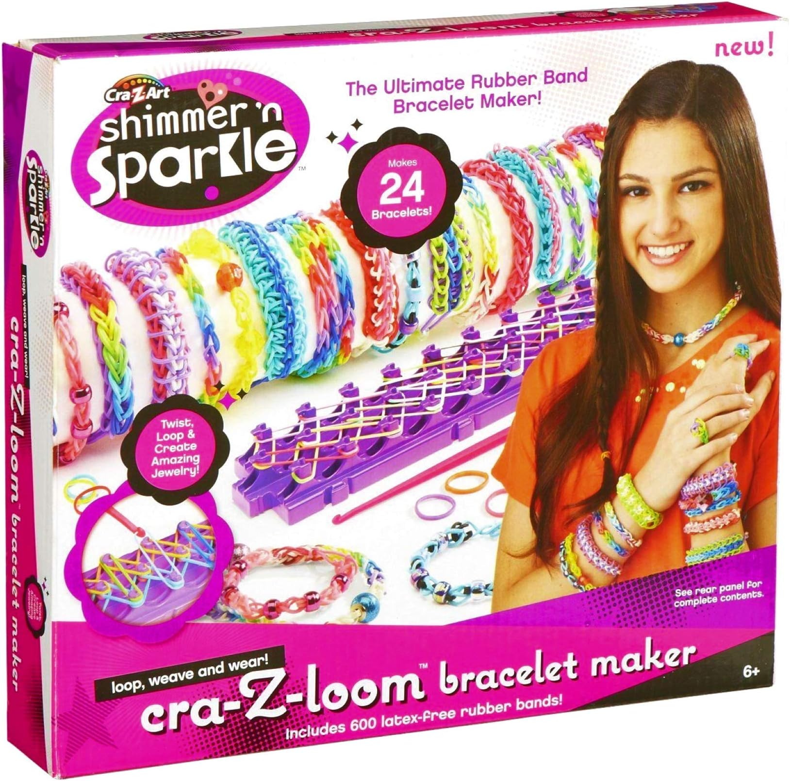 Cra-Z-Art Shimmer 'n Sparkle Cra-Z-Loom Bracelet Maker