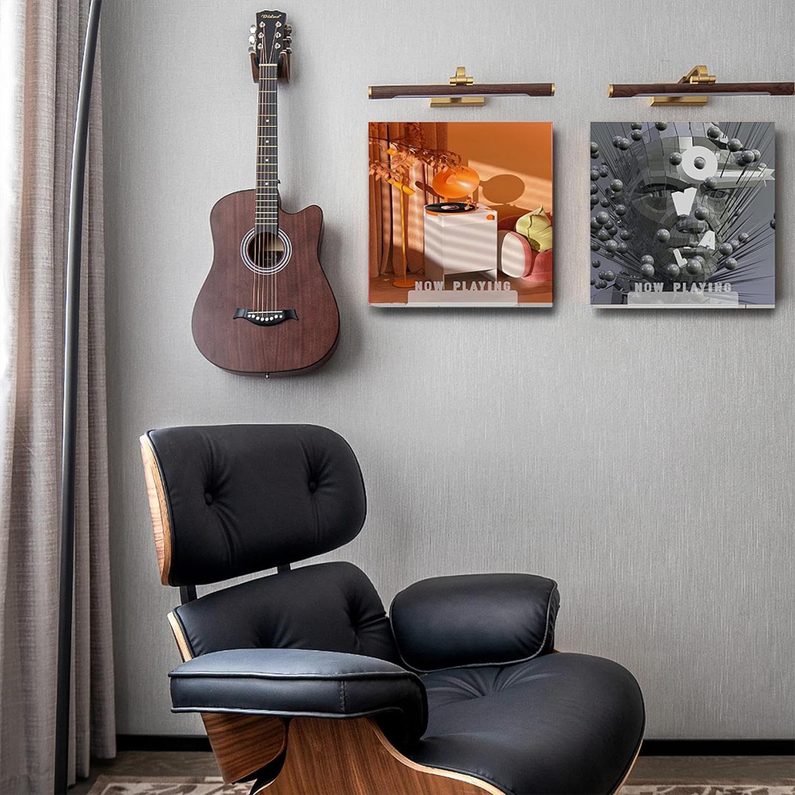 Stibtmr Support Mural Pour Disques, 4 Pièces, En Acrylique