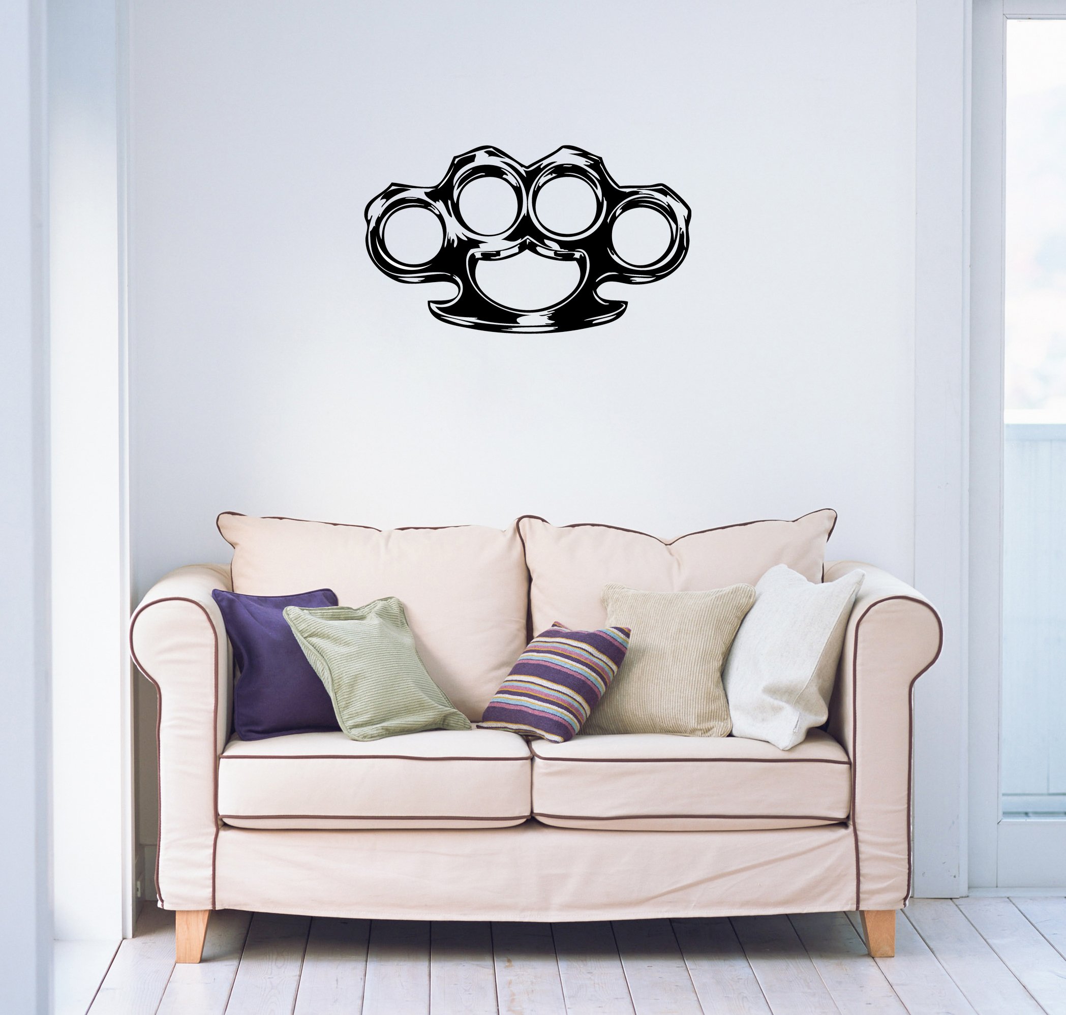 Brass Knuckles- Wall Decal 24 Inches
