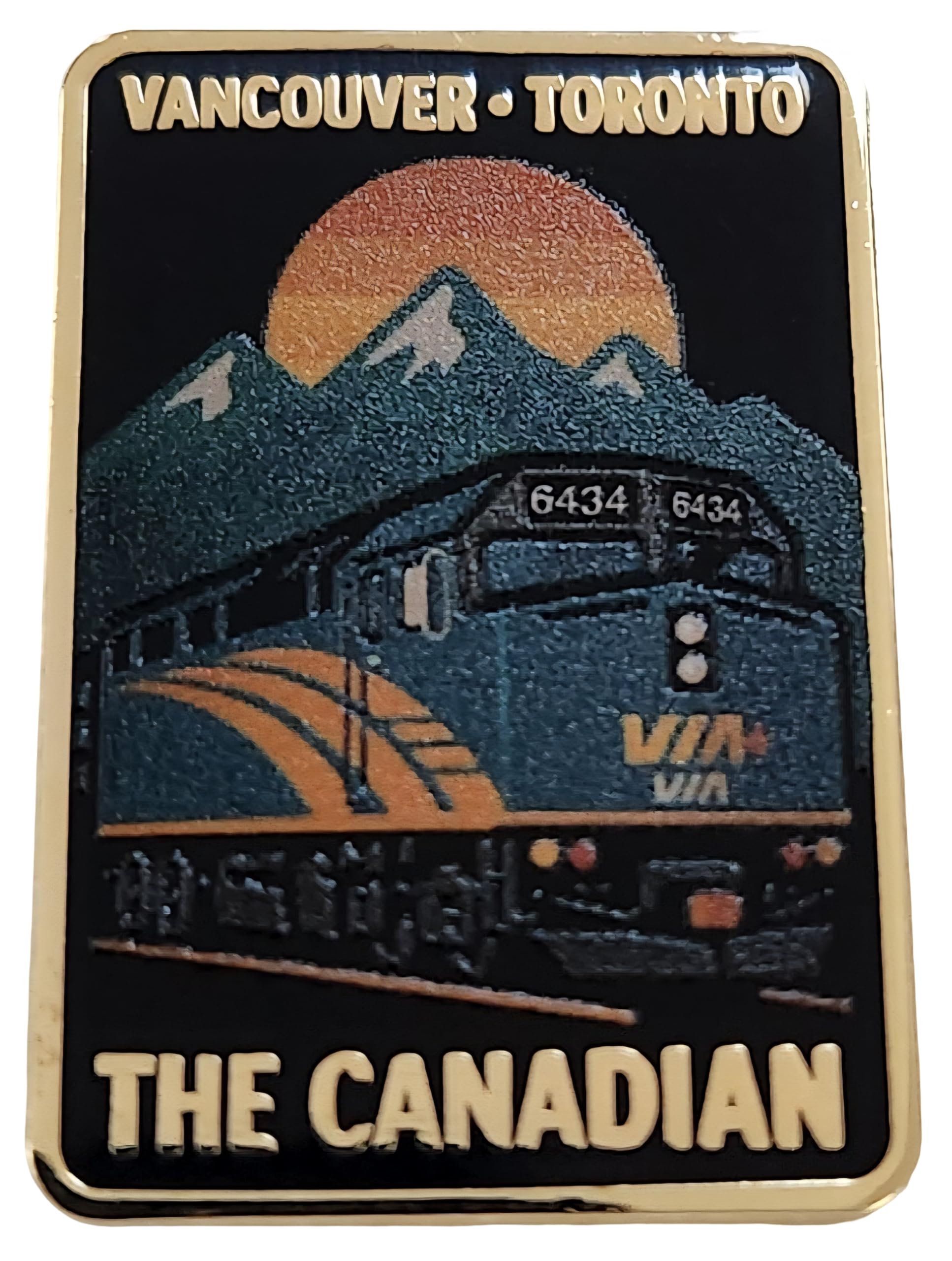 VIA The Canadian Vancouver to Toronto Route Collector Edition Enameled Lapel Hat Pin