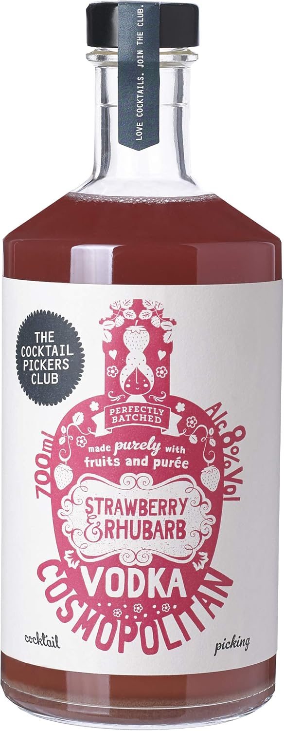 The Cocktail Pickers Club Strawberry and Rhubarb Vodka Cosmopolitan