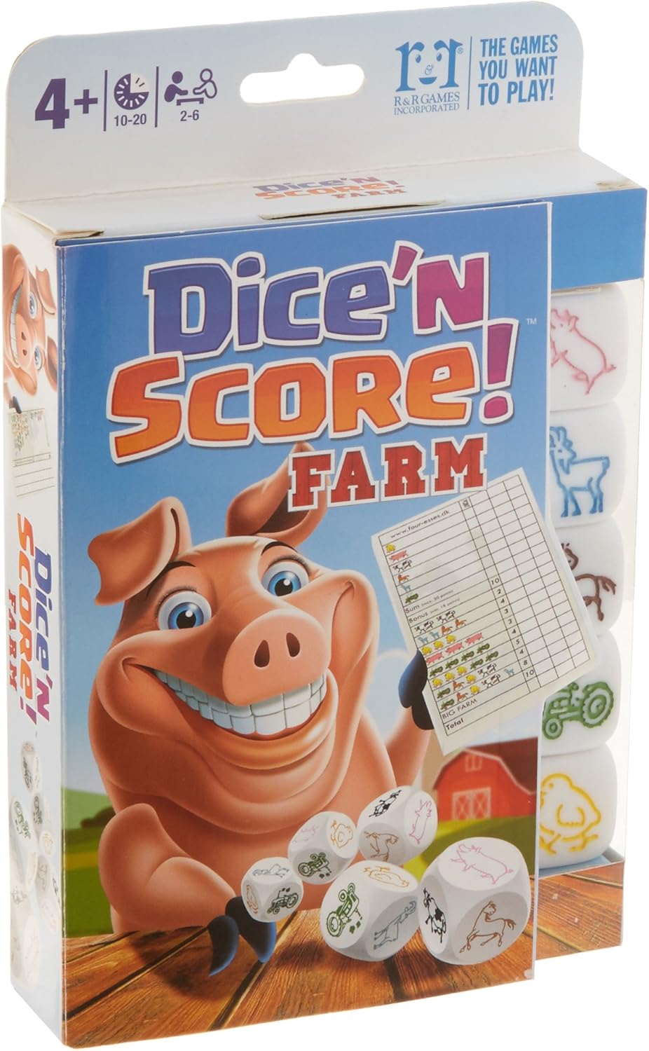 R&R Games Dice N' Score - Farm Family Game