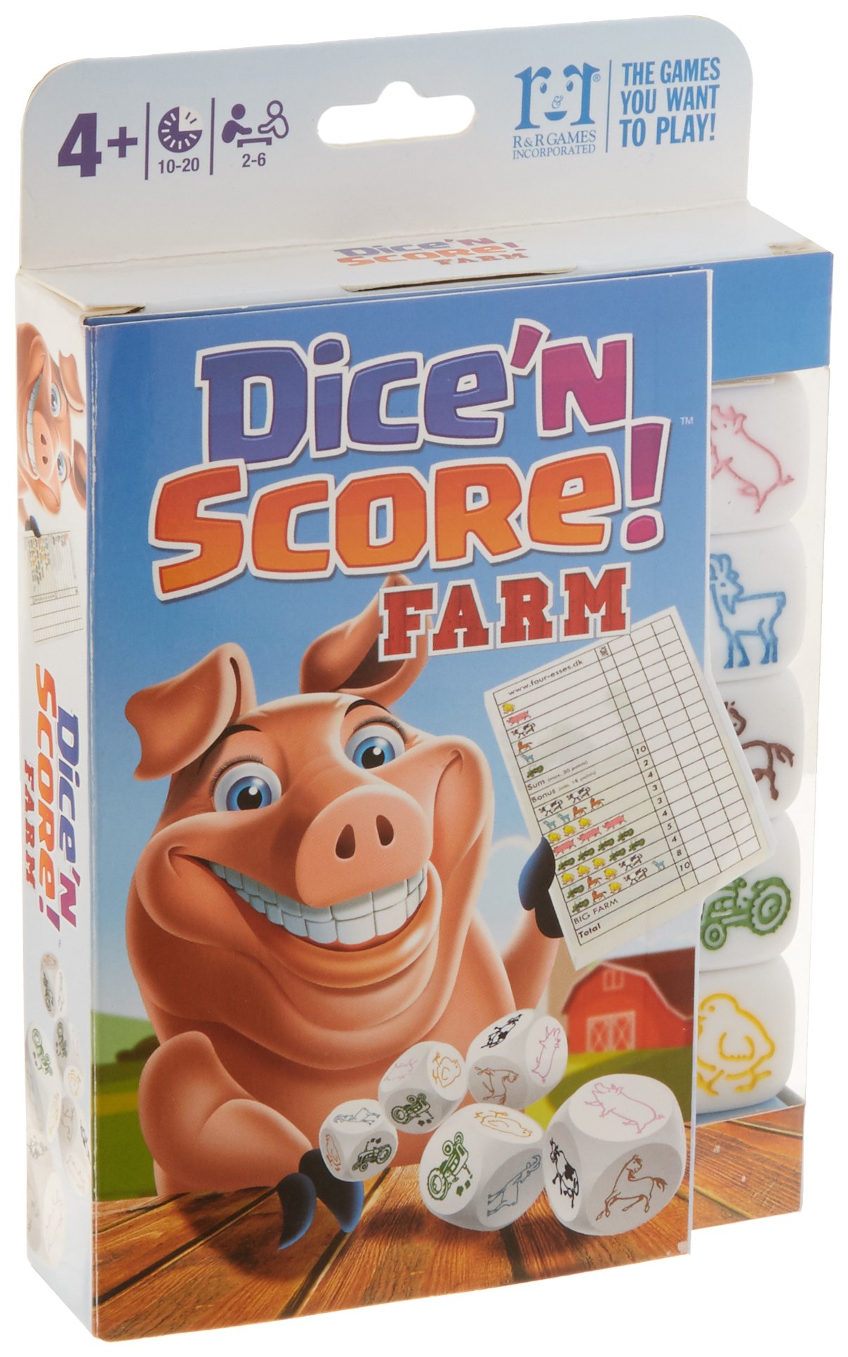 R&R Games Dice N' Score - Farm Family Game